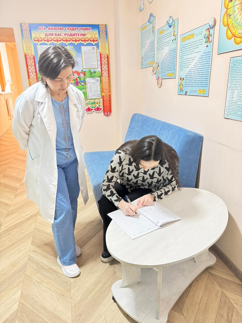 Пікір беру — ата-аналар қоғамының өкілдерімен тамақтардың органолептикалық сапасын бағалау. Түскі  асты бағалауды «Ромашка» ересек топ ата-анасы жүргізді.